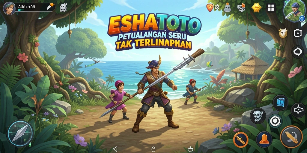 Tampilan menawan dari gameplay petualangan ESHATOTO.