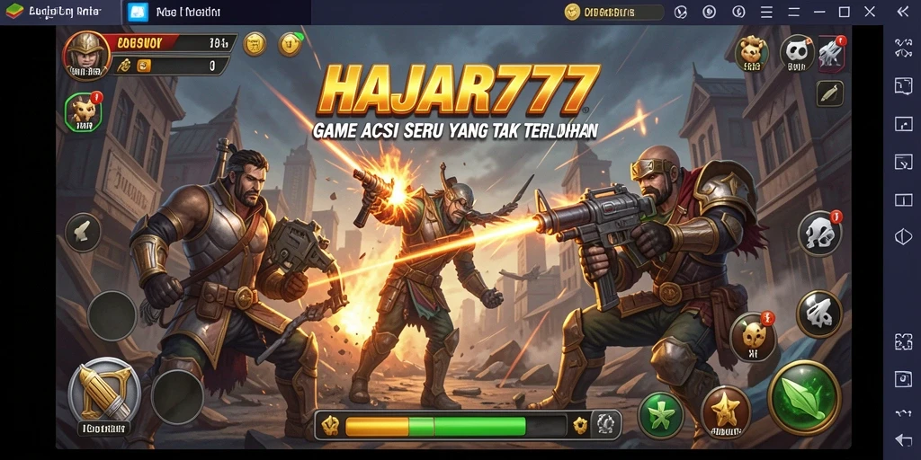 Tampilan seru dari gameplay <strong>HAJAR777</strong> yang penuh aksi.
